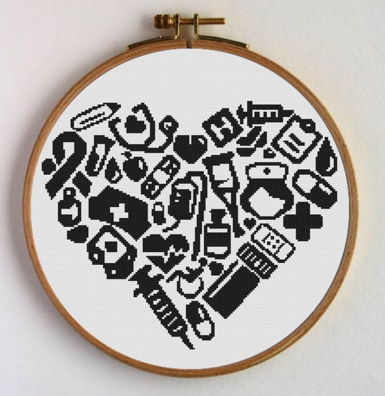 Nurses Pattern Crossstitch Nurses. Nurse Cross Stitch Etsy