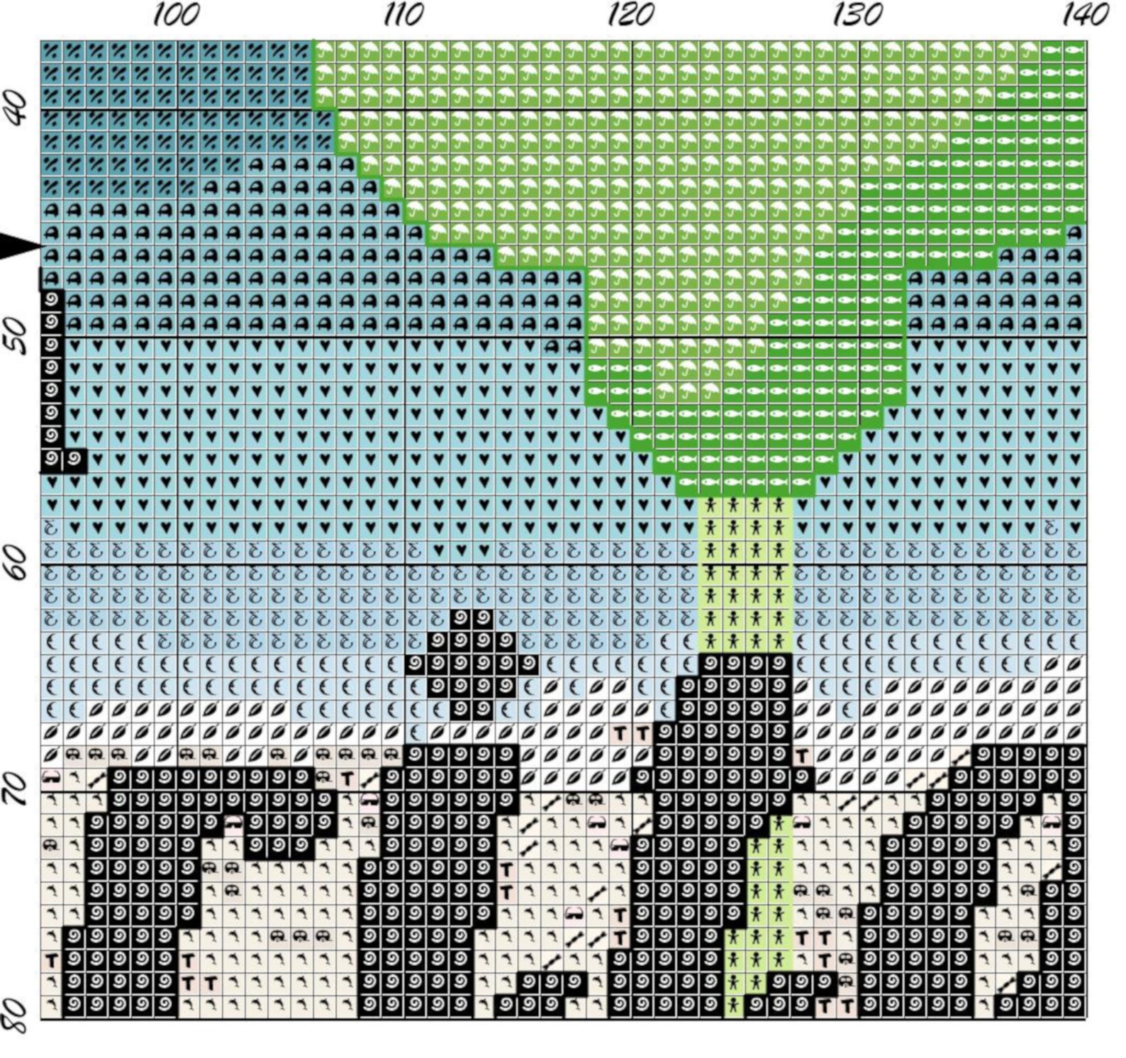 Margarita Crossstitch Pattern Margarita Modern and Fun Drink Etsy