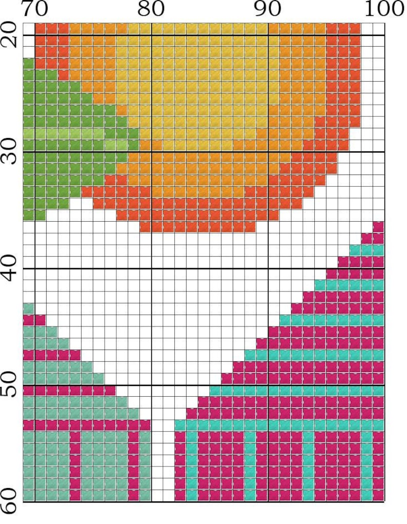 Beach hut Pattern for modern crossstitch embroidery with Etsy Beach hut blanket crochet pattern by rachele carmona