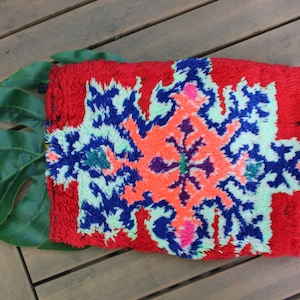 Kilim Woven Festival Boho Clutch Bag / Made in Morocco Women&#39;s Handbag Purse