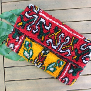 Kilim Woven Festival Boho Clutch Bag / Made in Morocco Women&#39;s Handbag Purse