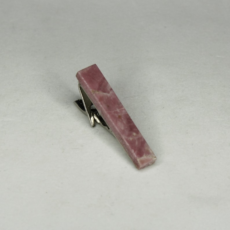 Rhodonite Tie Clip