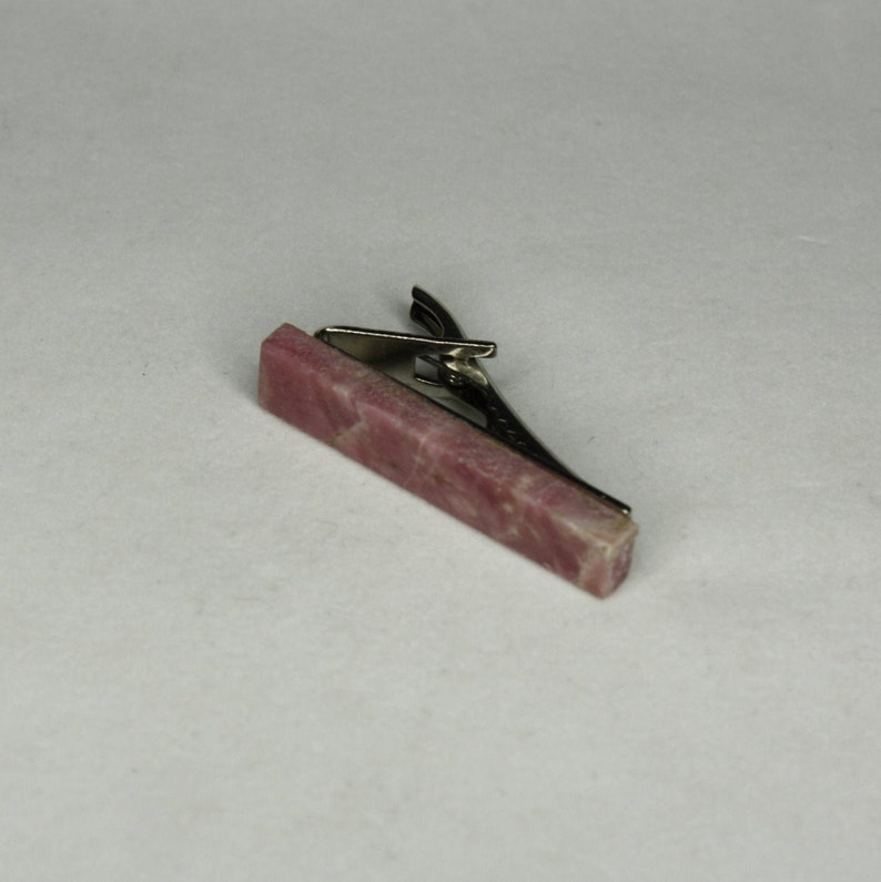 Rhodonite Tie Clip