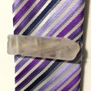 Rose Quartz Tie Clip
