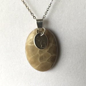 Michigan Petoskey Stone Necklace