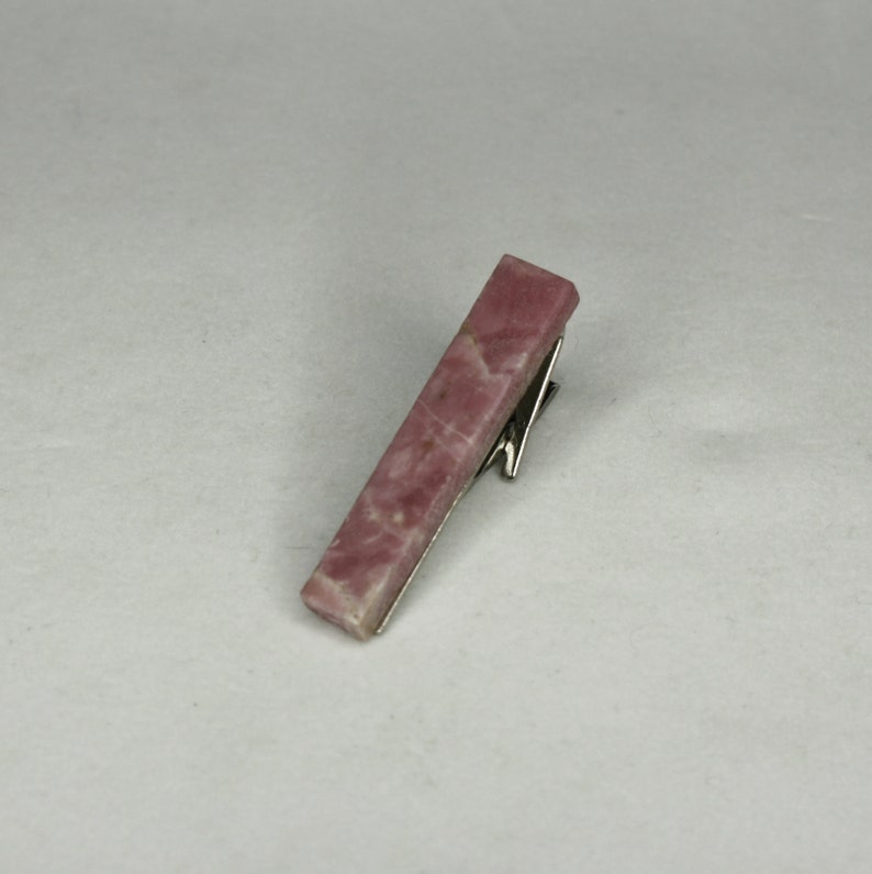 Rhodonite Tie Clip