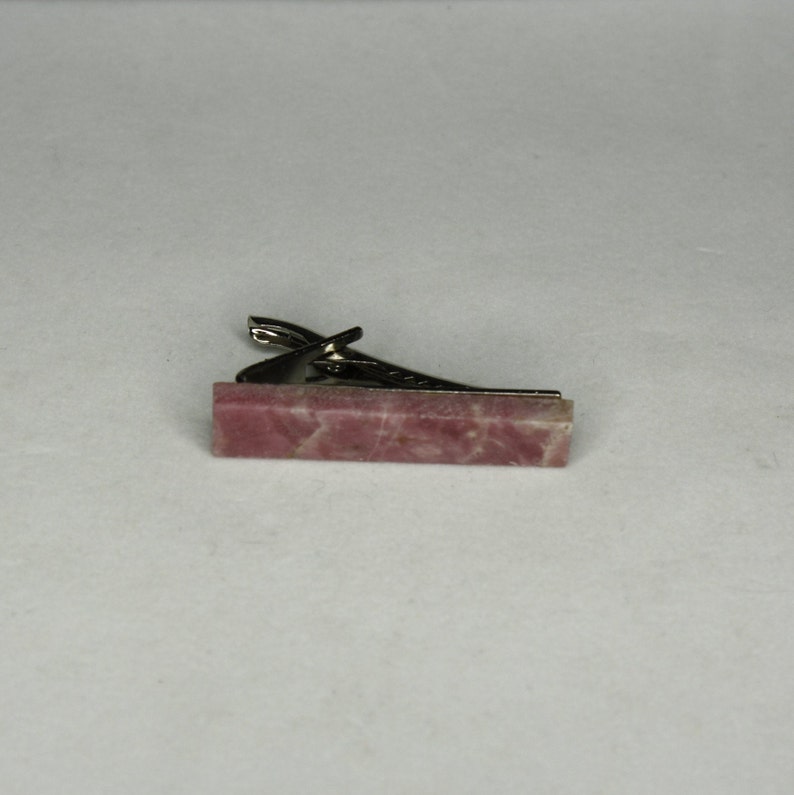 Rhodonite Tie Clip
