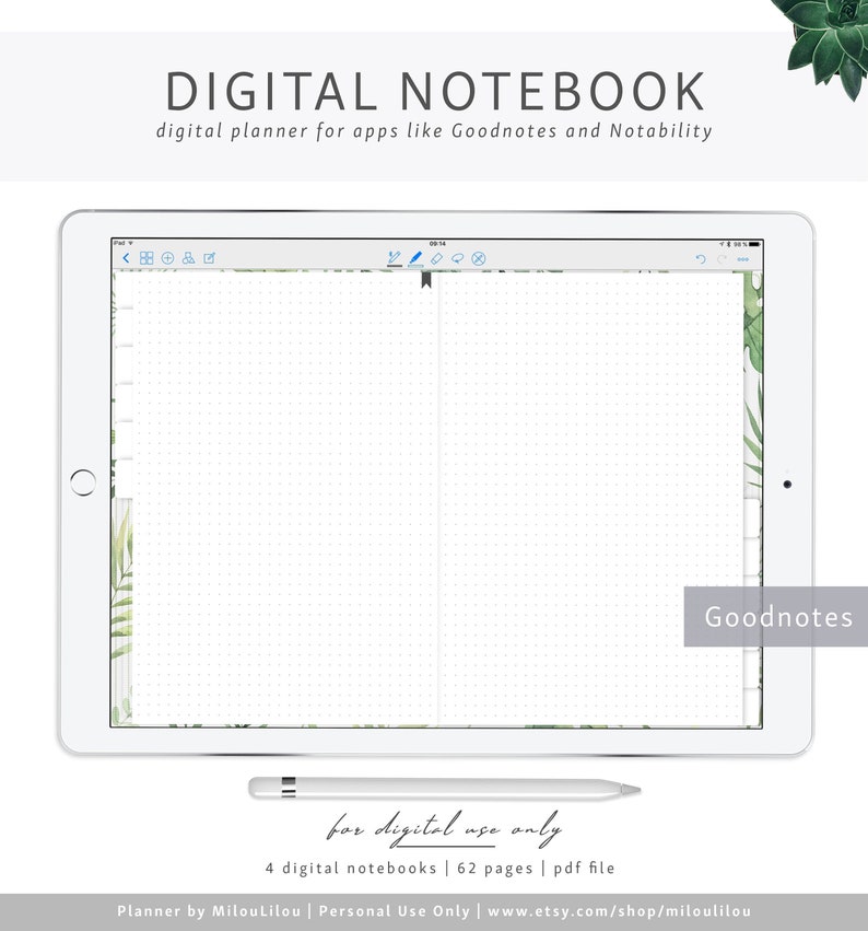 Bullet Journal / Goodnotes & Notability Digital Planner / Etsy