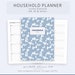 Household Planner - A4 A5 Letter - Home Management SAHM Planner Bundle Maintenance Cleaning Chores Menu And Budget Digital Download