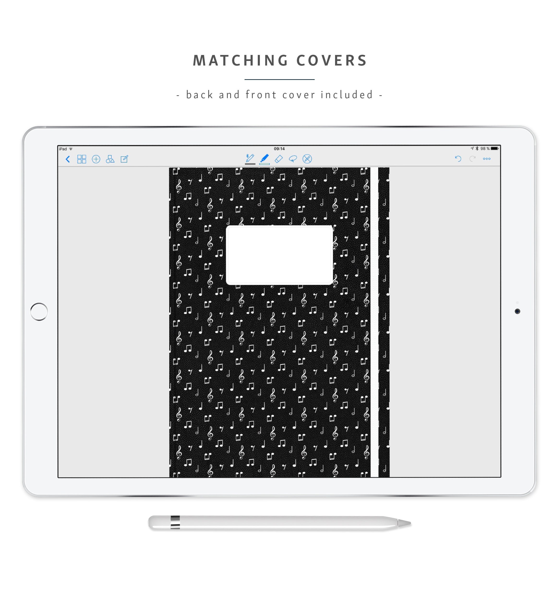 Music Sheets / Goodnotes & Notability Digital Planner / Music Etsy