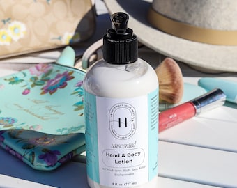 Unscented Hand & Body Lotion, Sea Kelp, Avocado Oil, 8 fl. oz.
