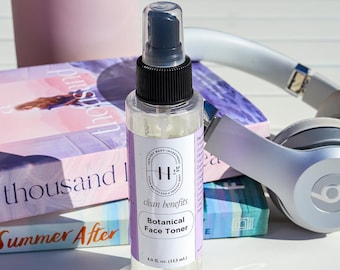 Botanical Face Toner, Made with Witch Hazel, Rose Water and Plant Actives, Refreshing For All Skin Types