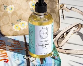 Natural Hand & Body Liquid Soap, Sensitive Skin, 8 fl. oz.