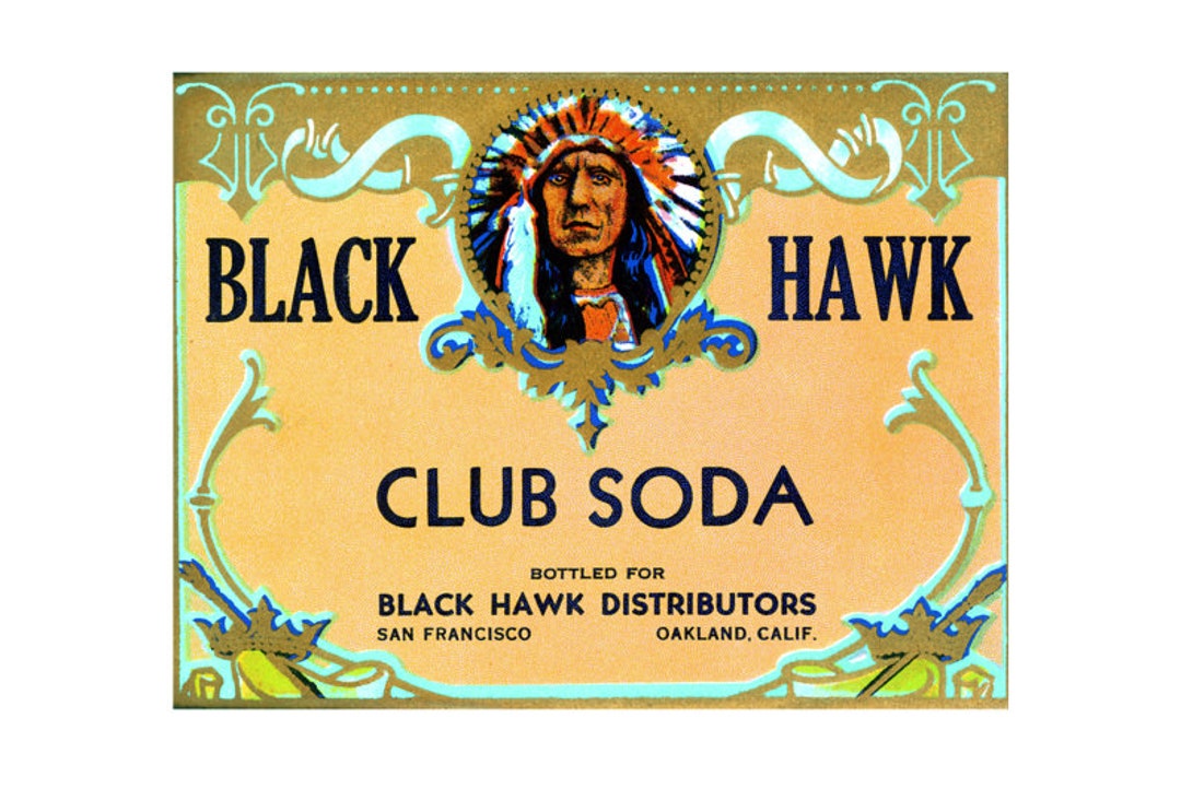 San Francisco Black Hawk Club Soda Metal Advertising Wall Etsy