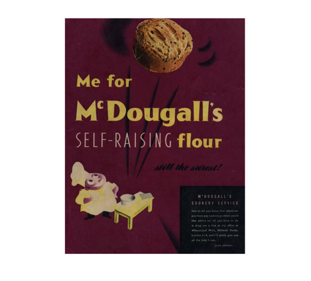 Me for Mcdougall's Self Raising Flour Vintage Style Metal Advertising