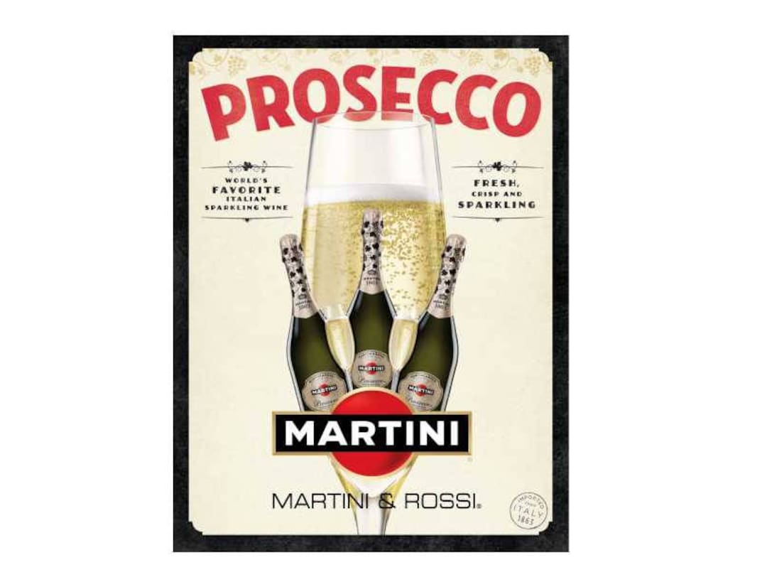 Martini and Rossi Prosecco World's Favorite Italian Wine Etsy UK