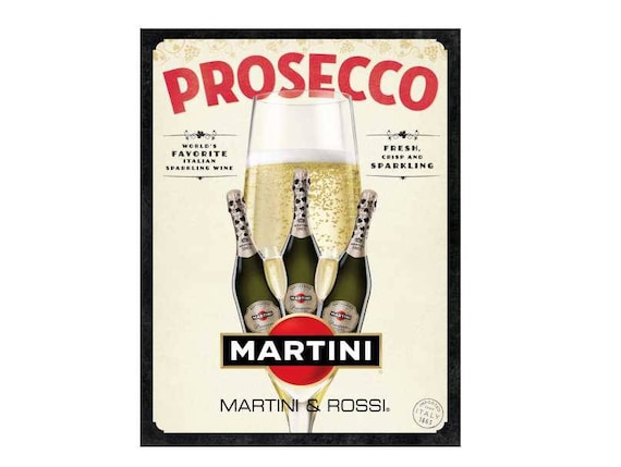 Martini nostalgique plaque murale en m/étal de cuisine fantaisie Cadeau publicitaire