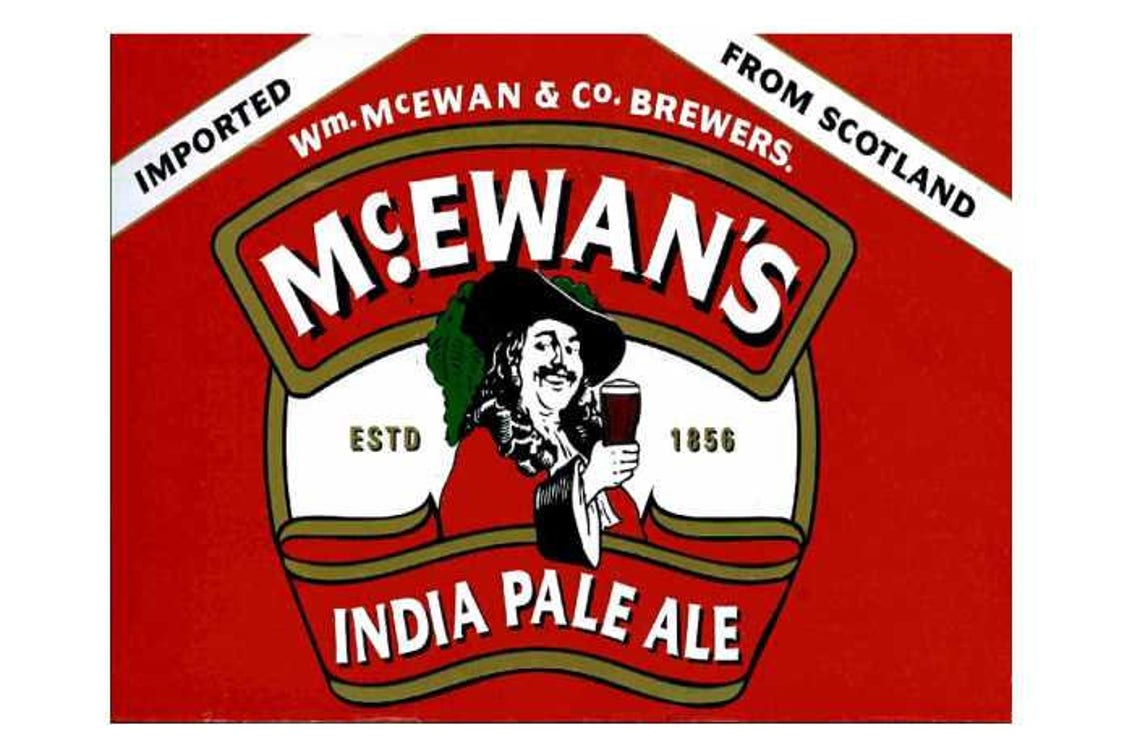 Mcewan's India Pale Ale From Scotland Vintage Style Metal Etsy UK