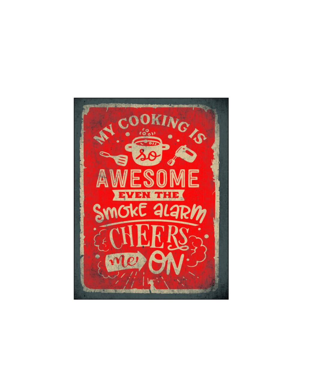  Funny Kitchen Quote Metal Sign My Cooking Is Awesome
