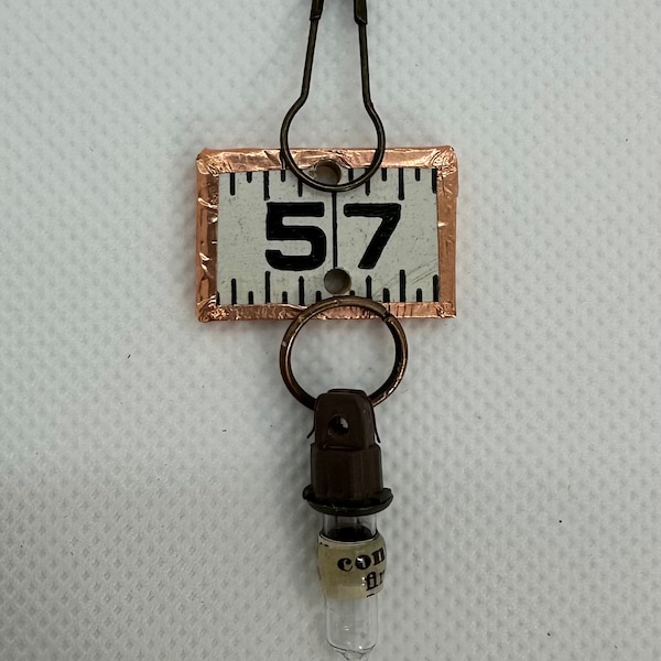 Hand Crafted Salvaged Wooden Ruler Charm Set