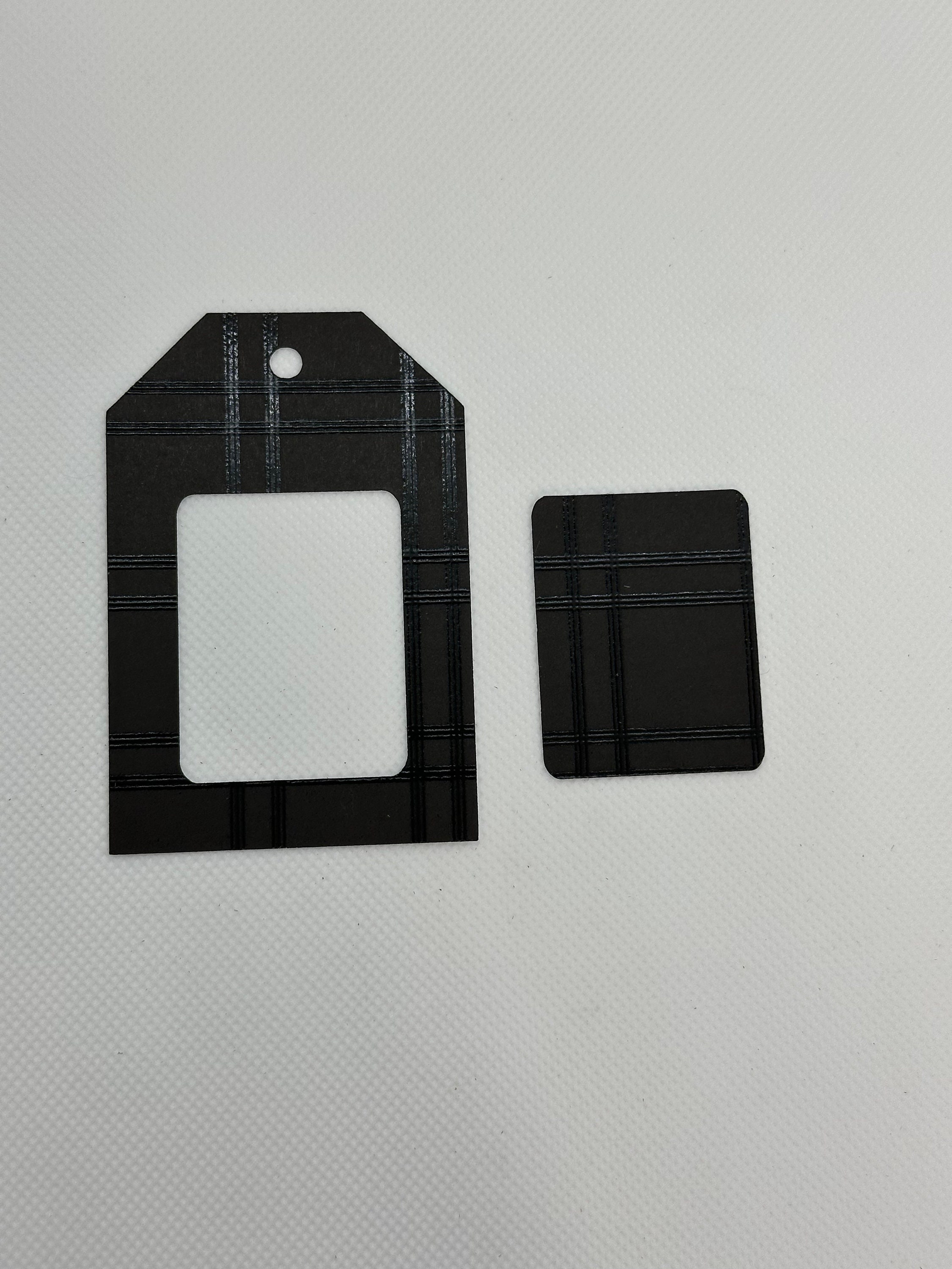 Fast Tag Card Frame Die-cut Frame Tags in Black + Small Card - Etsy