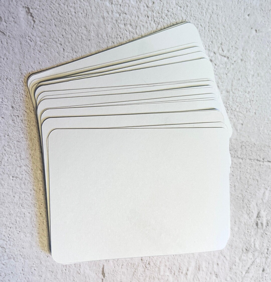 Notebook Sticker Tabs Rounded Corners Bright White Rounded Corner Stickers for Planner Cards - Set of 25 (2.5 ...