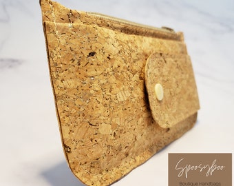 Gold Flecked Cork Minimalist purse Pal slim wallet