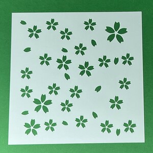 5x5" Stencils, Dragonfly, Trees, Clouds, Bees, roses, greenery, Garden, cherry blossoms, Swirls, water waves