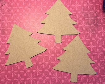 Tree Chipboard blanks 2mm thick, set of 6