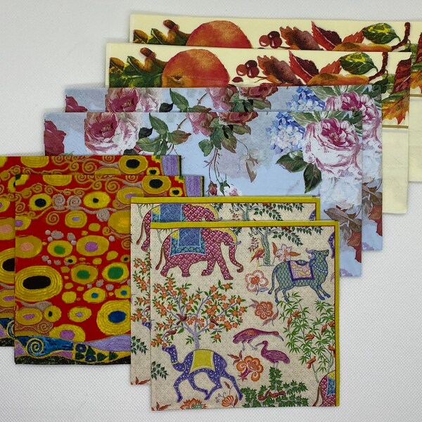 Assorted Decoupage Napkins Etsy