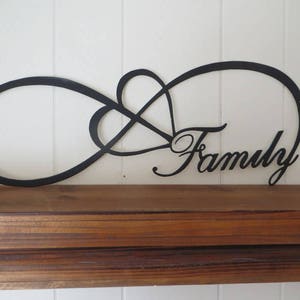 Infinity Family Custom Plasma Cut Metal Art,Wall Hanging,Photo Wall Decor,Gift,Housewarming Gift Idea,Wedding Gift