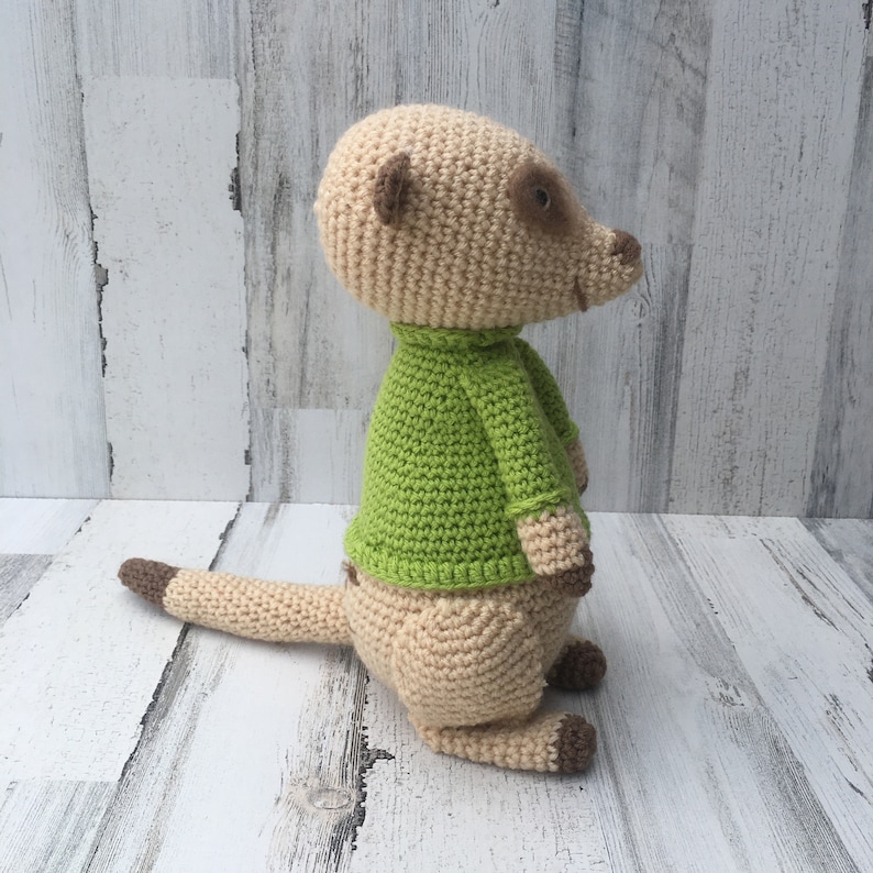 Crochet Meerkat Stuffed Animal Plush Toy Cuddly Gift for Boy Etsy
