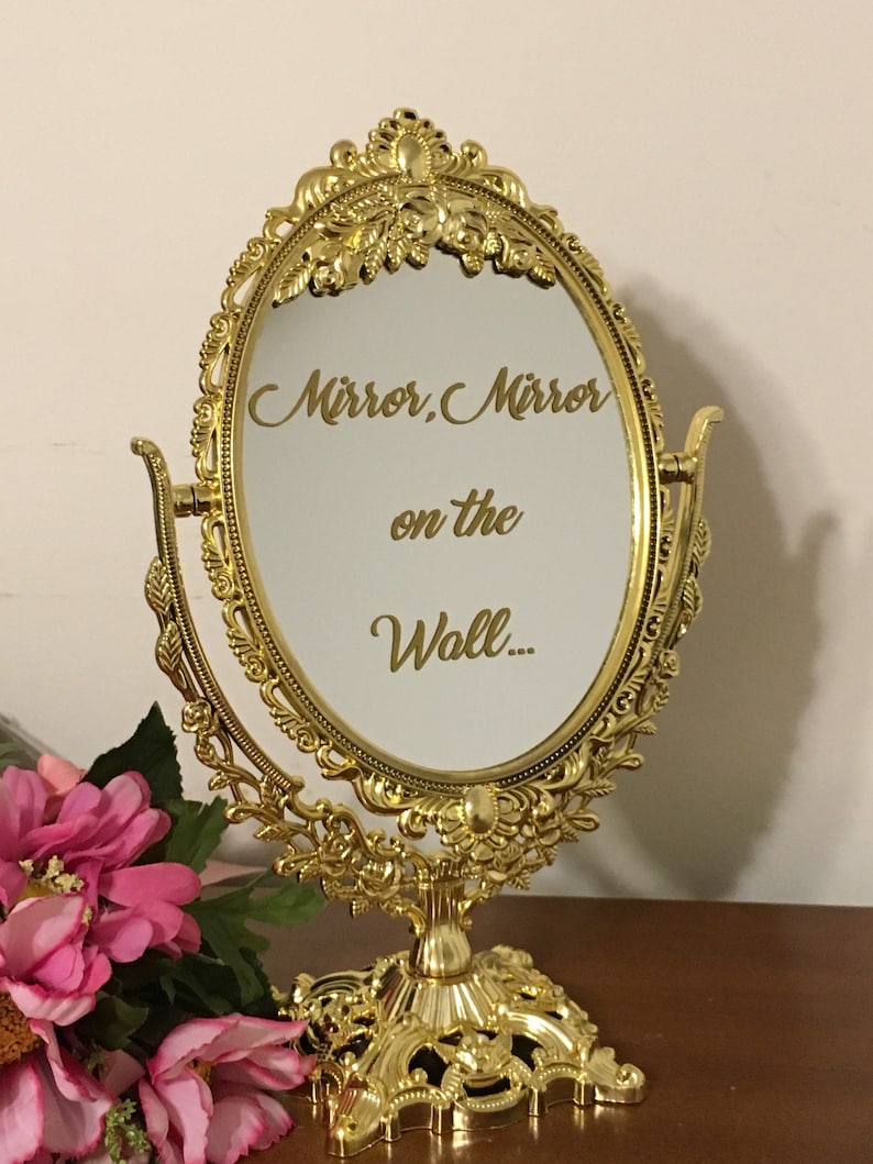 Mirror Mirror on the Wall/fairytale Ornate Mirror Sign/wedding Etsy