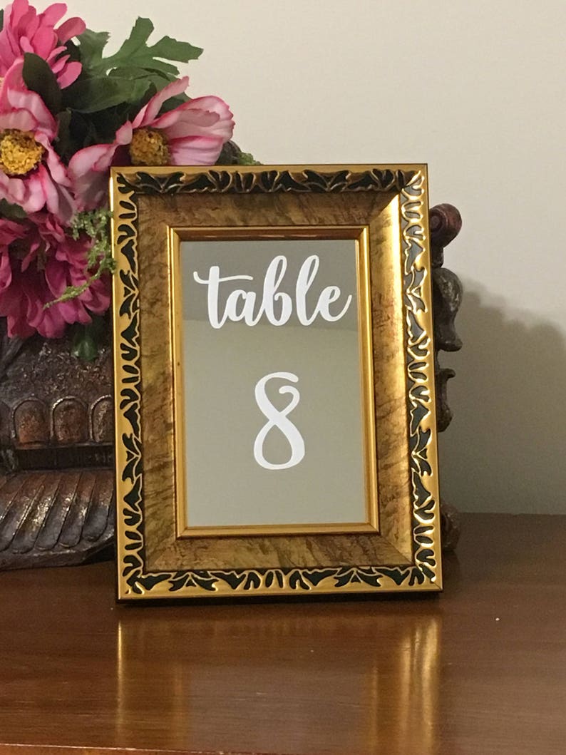 Set Of 10 4 X 6 Mirror Table Numbers Beautiful Image 0