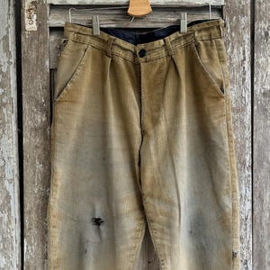 Vintage French Work Pants 1940s - Etsy