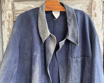 Vintage New Old Stock Work Coat,work Jacket, Factory Coat, Bleu De