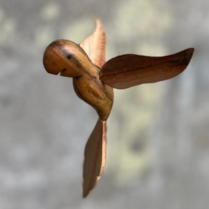 Handcrafted Hanging Wood Macaw