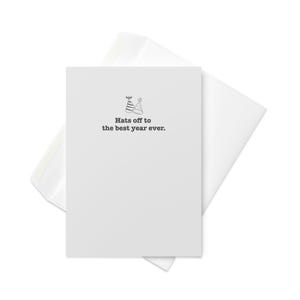 HAT-py Birthday! - 5x7” birthday card, notecard, greeting card, happy birthday, punny card