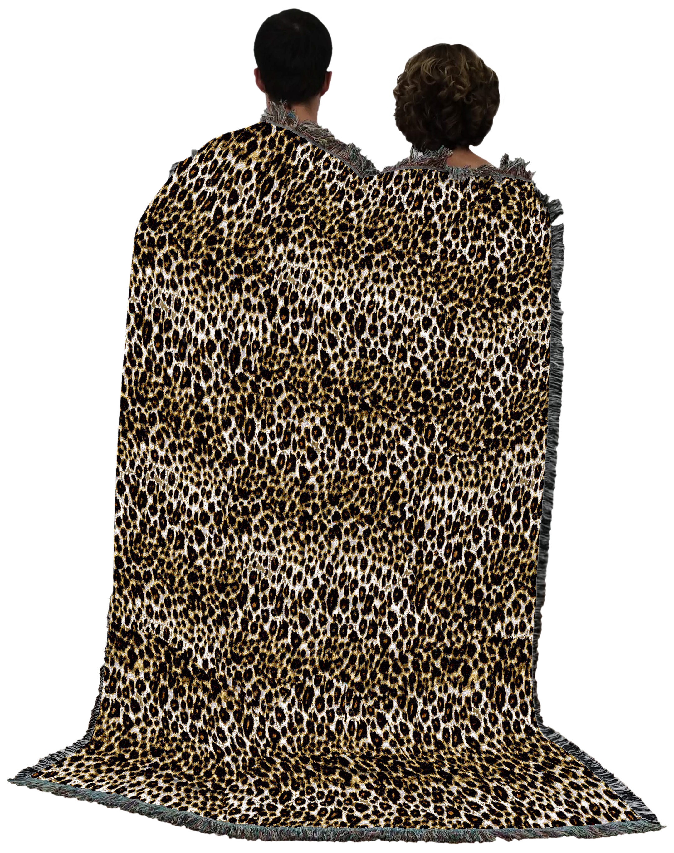 Cheetah print blanket throw woven from cotton made in the etsy