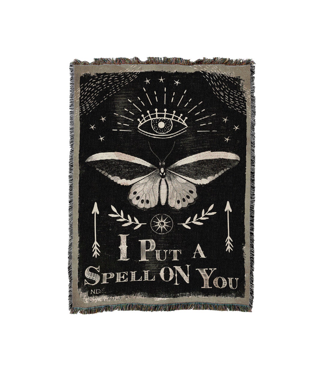Coperta Arazzo Halloween Mystic 72x54'' - Tessuto In Cotone Made In USA Di Pure Country Weavers - Regalo Autunno - 3