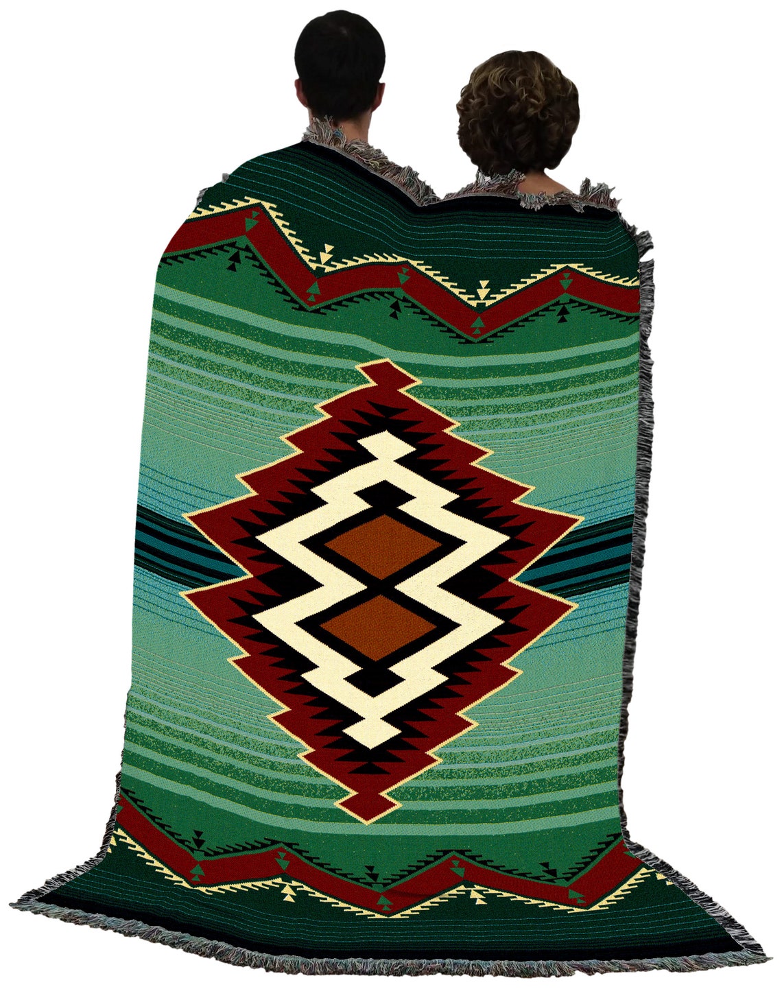 Turak Southwest Woven Tapestry Blanket Native American Etsy