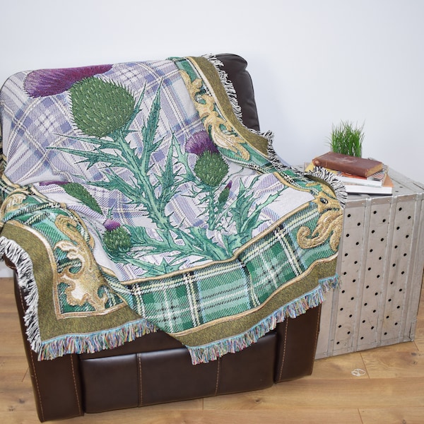 Ogilvie Tartan Blanket Thistle Royal Style