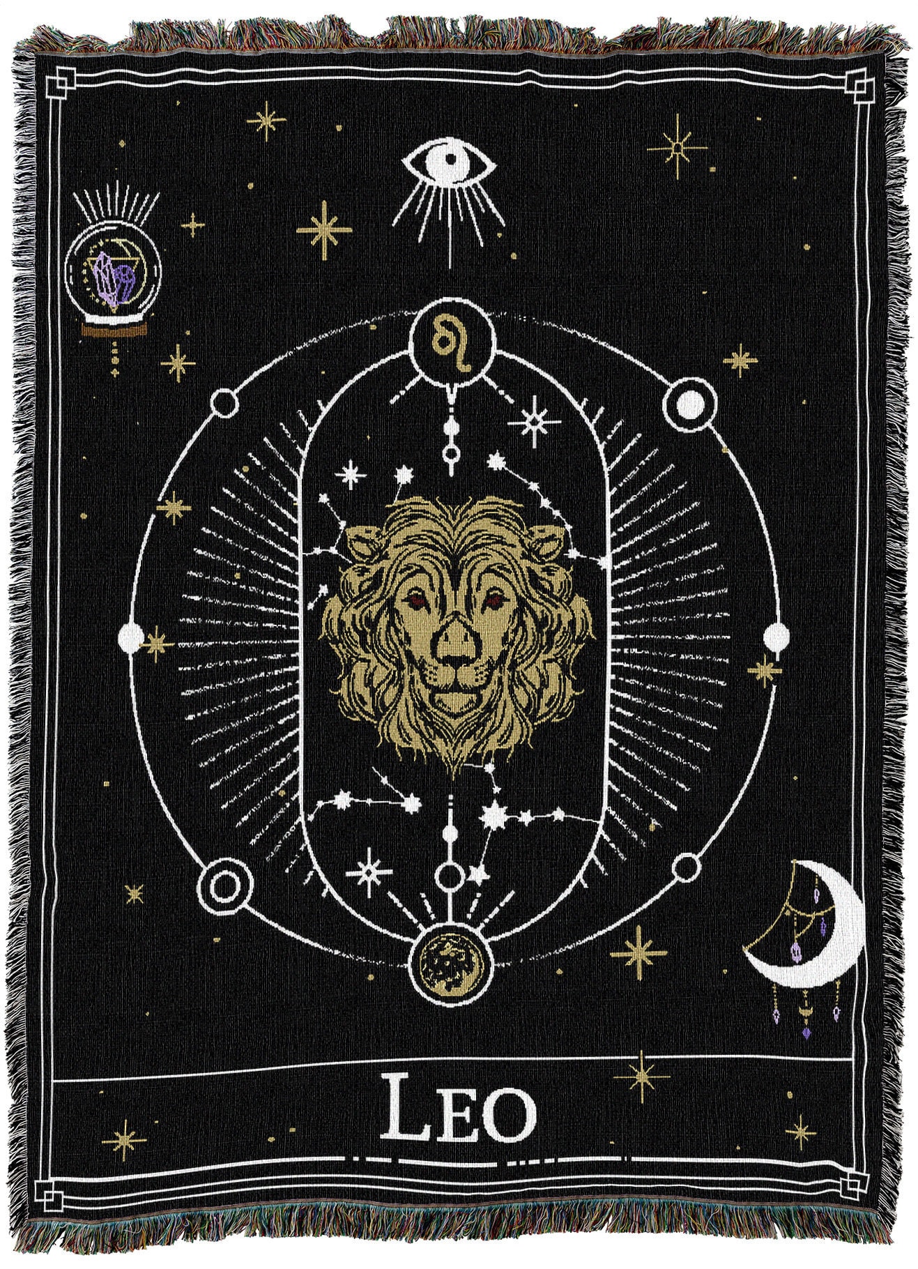 Leo Horoscope Tarot Card Constellation Pattern Textured - Etsy