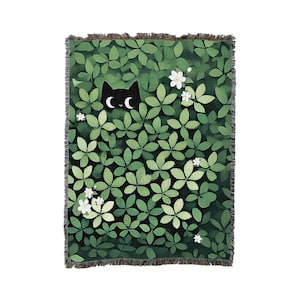 Katzenversteck Fleecedecke aus Baumwolle - Made in USA (72x54)