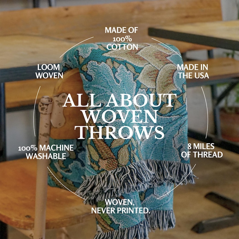 Salmon Southwest Woven Tapestry Blanket, Native American Inspired ...