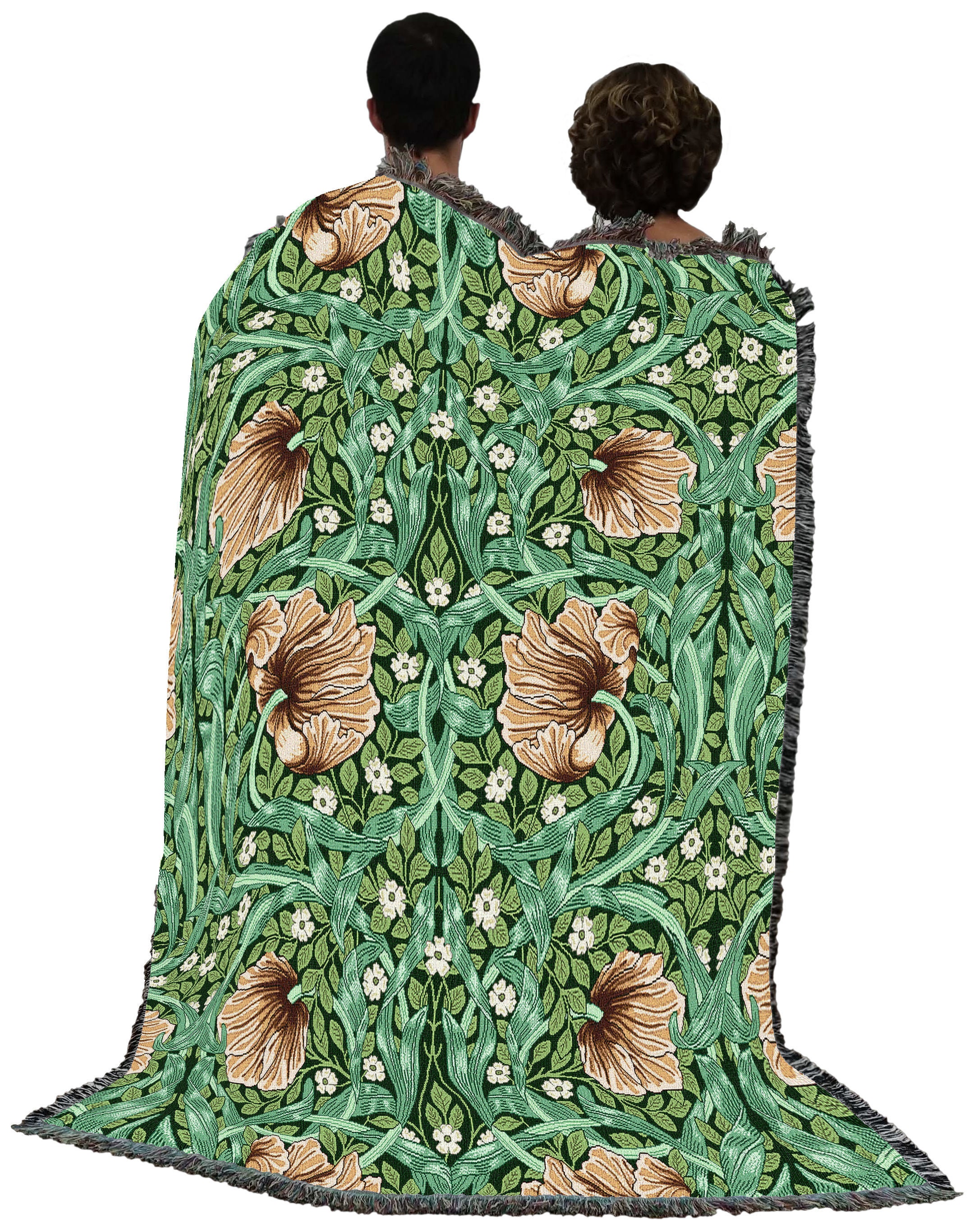 Pimpernel Arts and Crafts by William Morris Blanket Throw Woven From ...