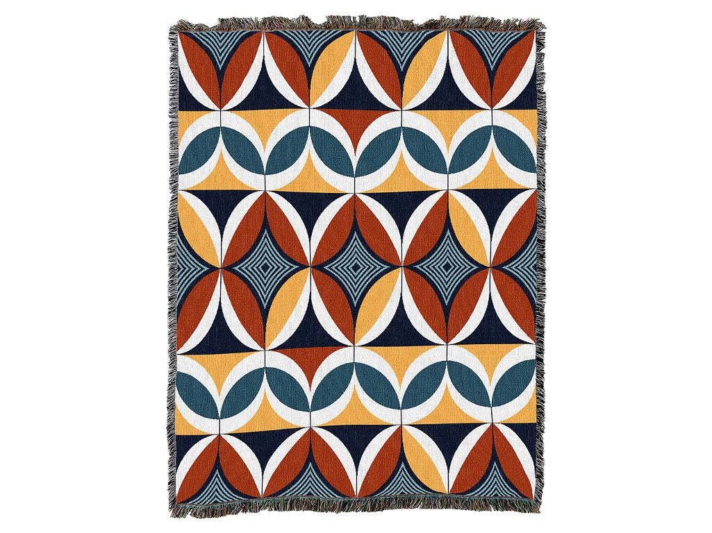 Pure Country Weavers Celestial Moth Large Tapestry Throw Woven From Cotton - Made In The USA 72x54 Ocmp2221