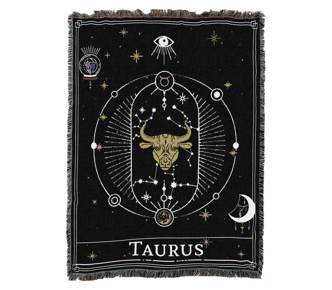 Buy Taurus Horoscope Tarot Card, Constellation Pattern, Textured