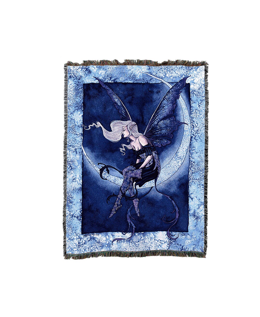 Moonsprite Fairy Blanket by Amy Brown Gift Fantasy Tapestry Throw Woven
