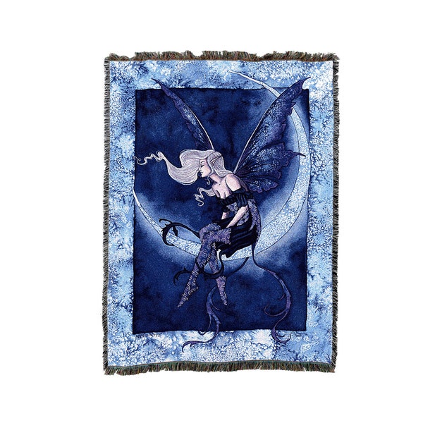 Fairy Pattern Print Hooded Blanket